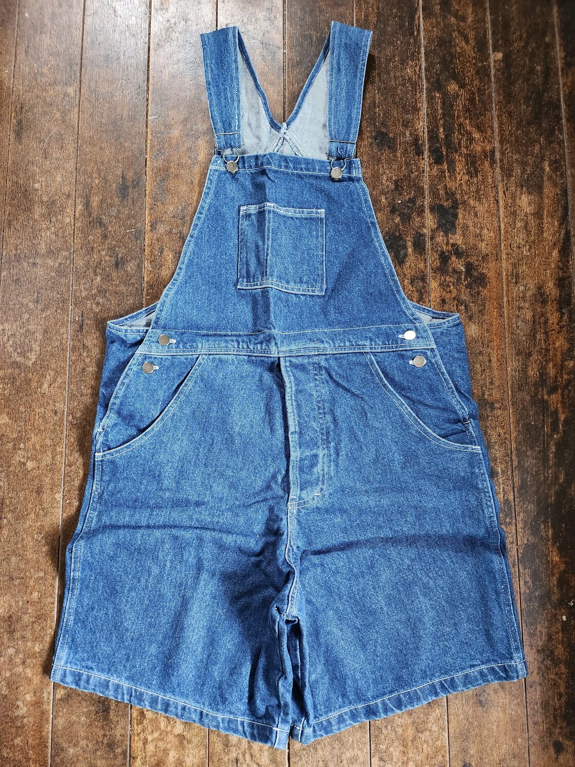新品 ☆ ブロンズエイジ デニム ショート パンツ オーバーオール 
