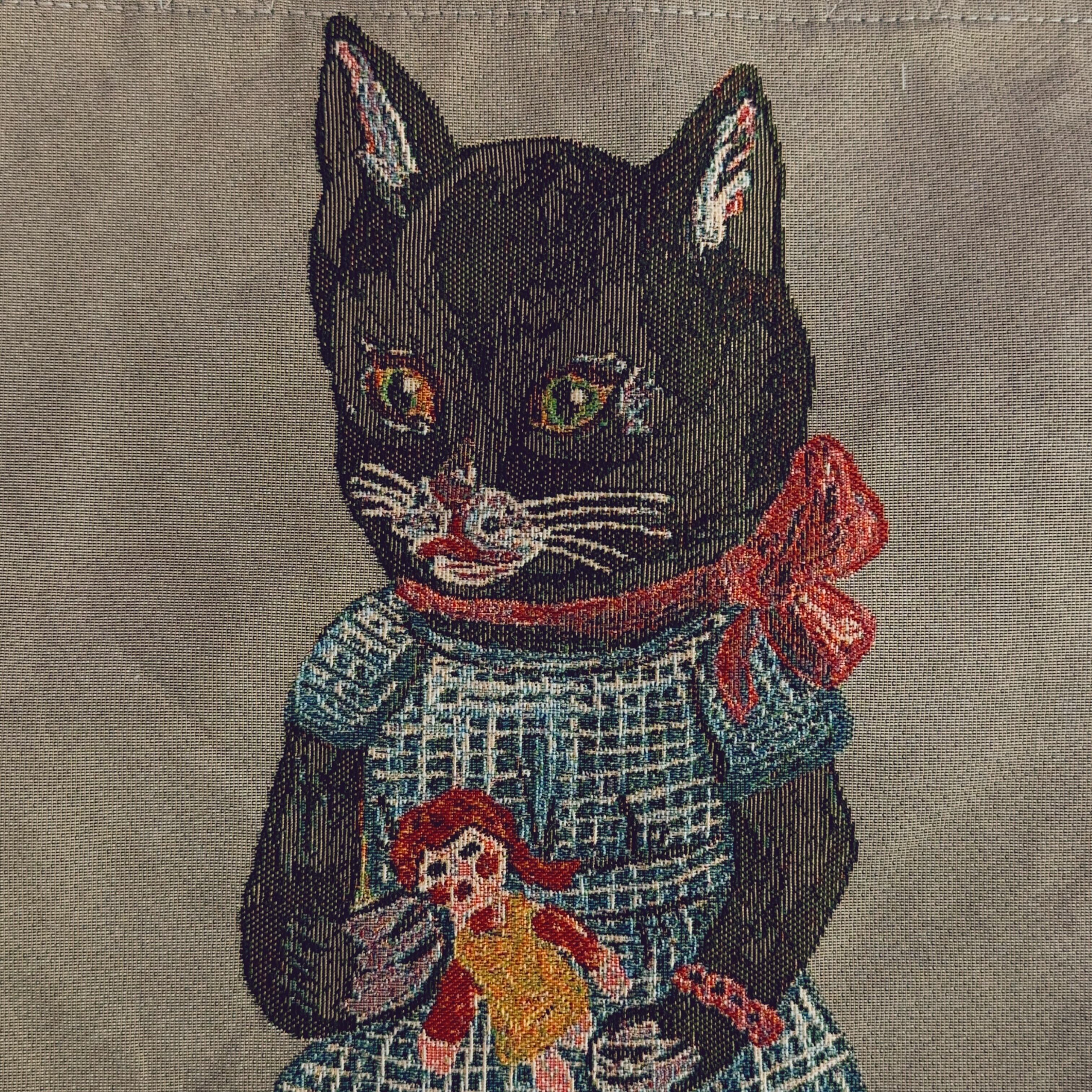 ナタリーレテネコバッグカーキベージュA4大