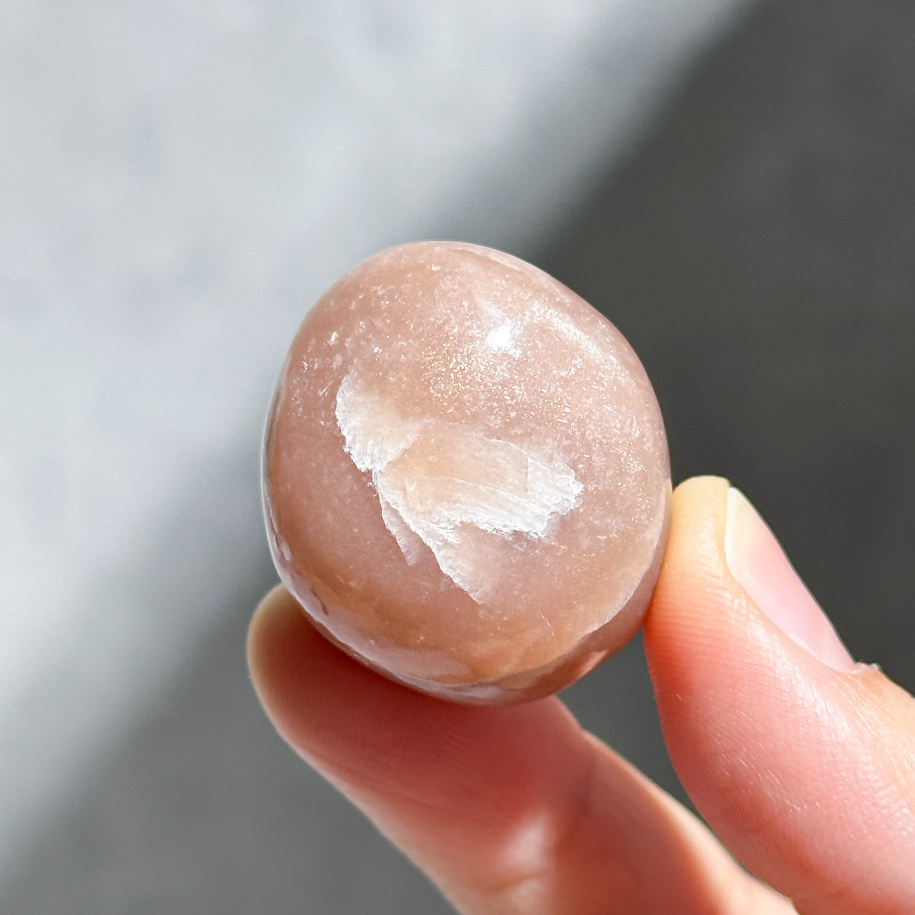 ピーチサン＆ムーンストーン タンブル42◇Peach Sun & Moon Stone