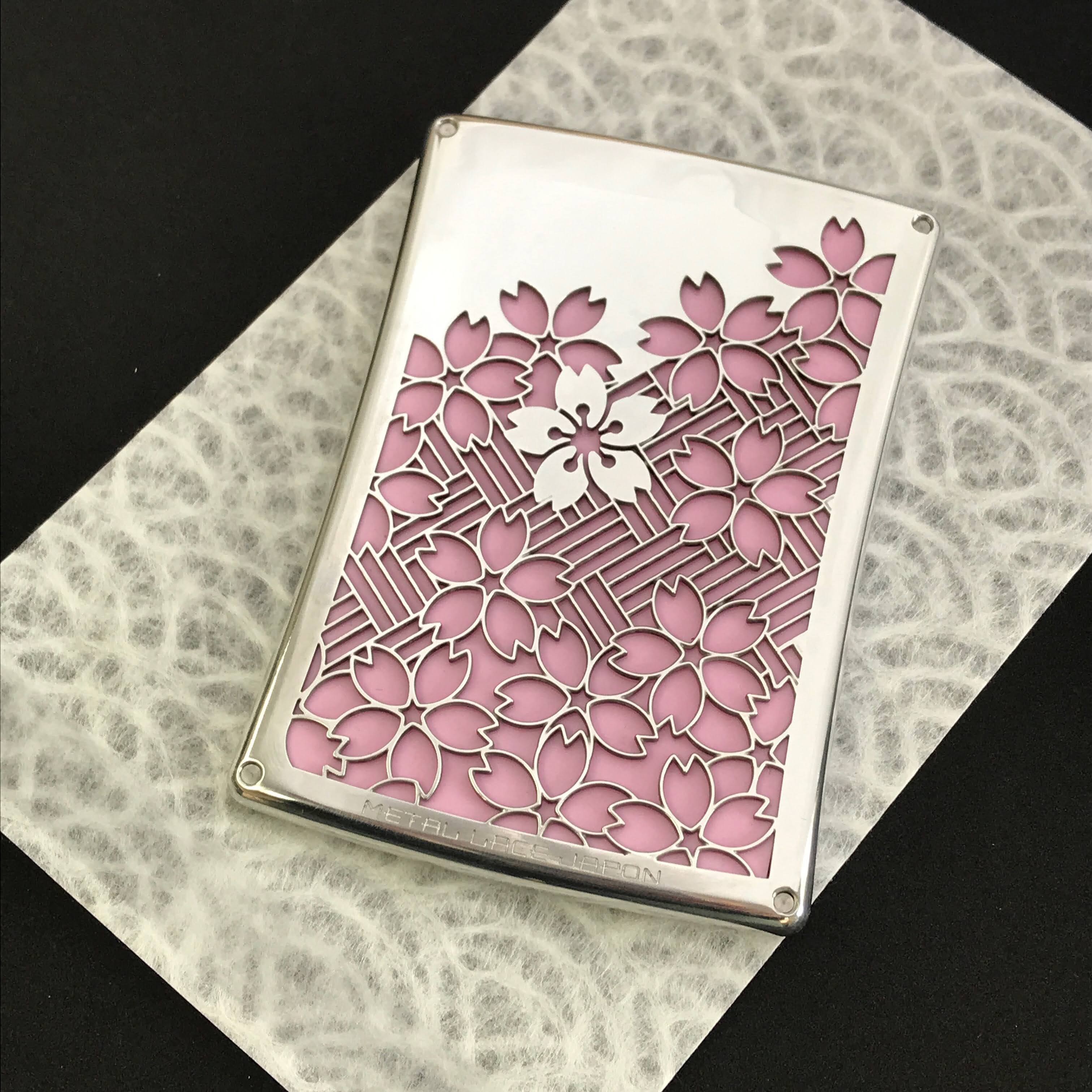 METAL LACE JAPON】カードケースシリーズ【檜垣に桜 弍】 | HN-WORKS
