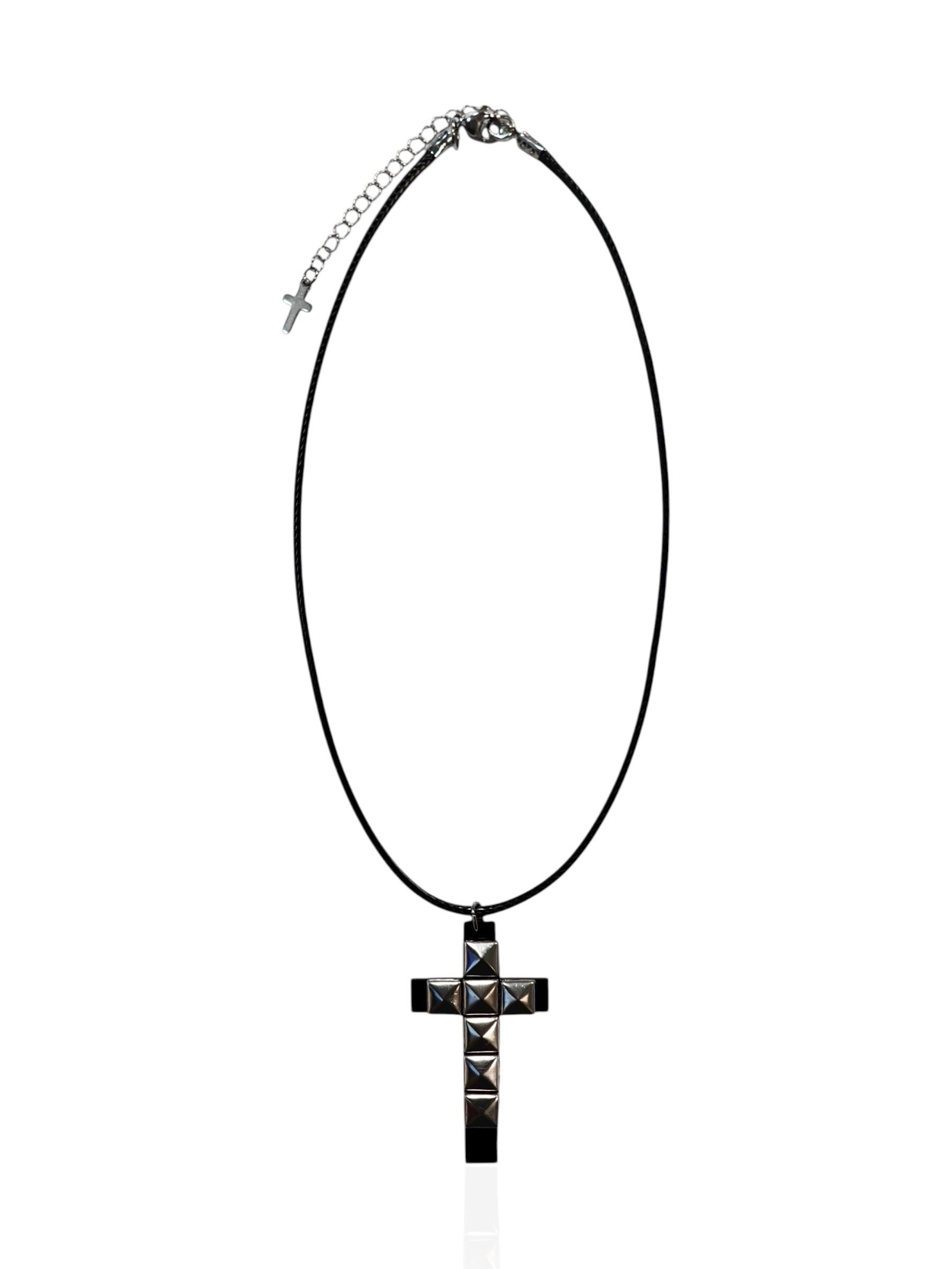 【PLANET STUDIO】studs cross pendant necklace