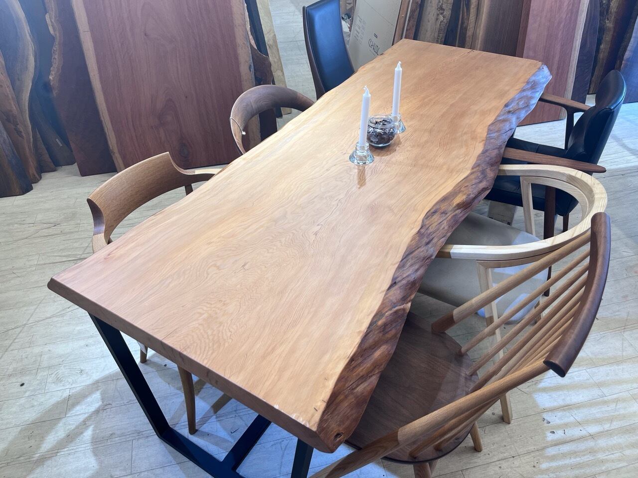 OUTLET】栂（ツガ）_1970×660-650-720×60_新宿店_テーブル天板/一枚板 