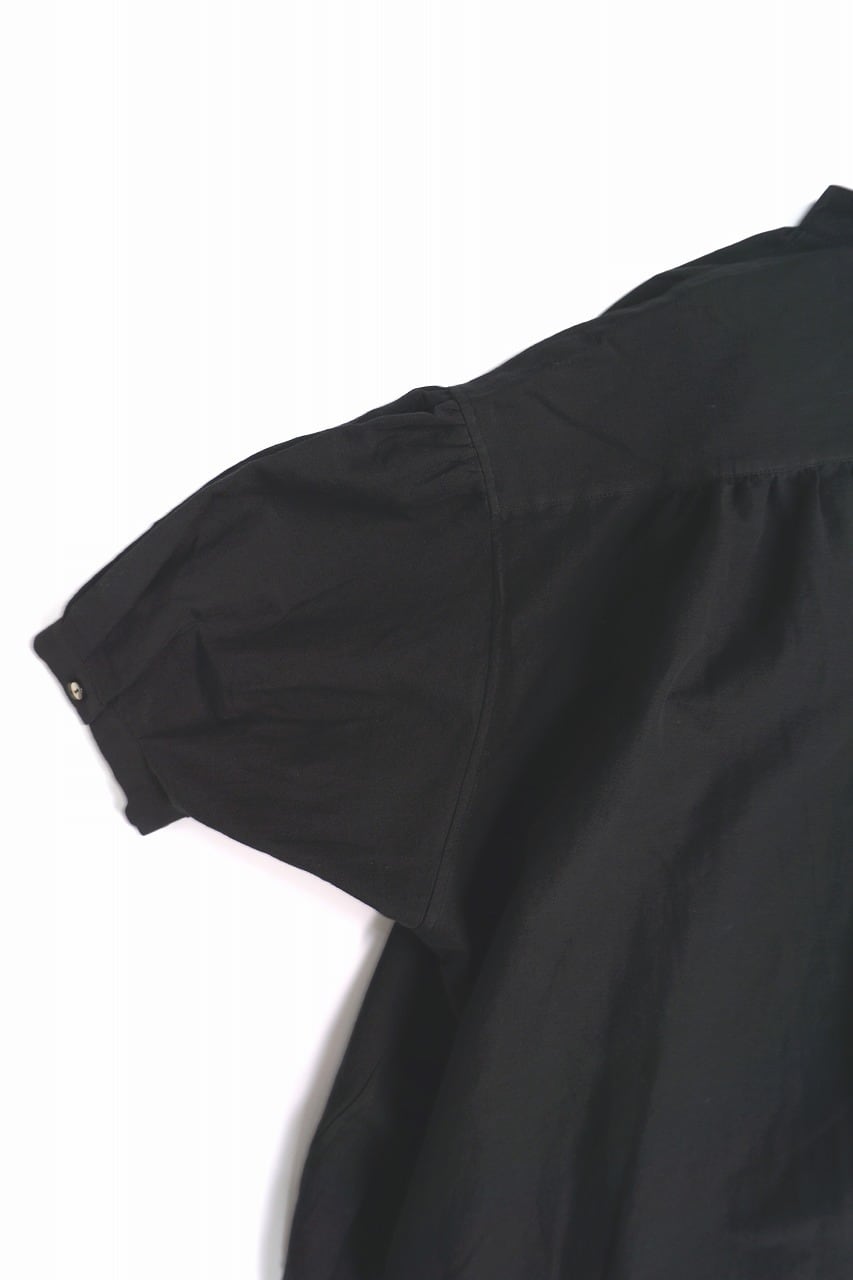 Cotton Linen Fly-Front Blouse