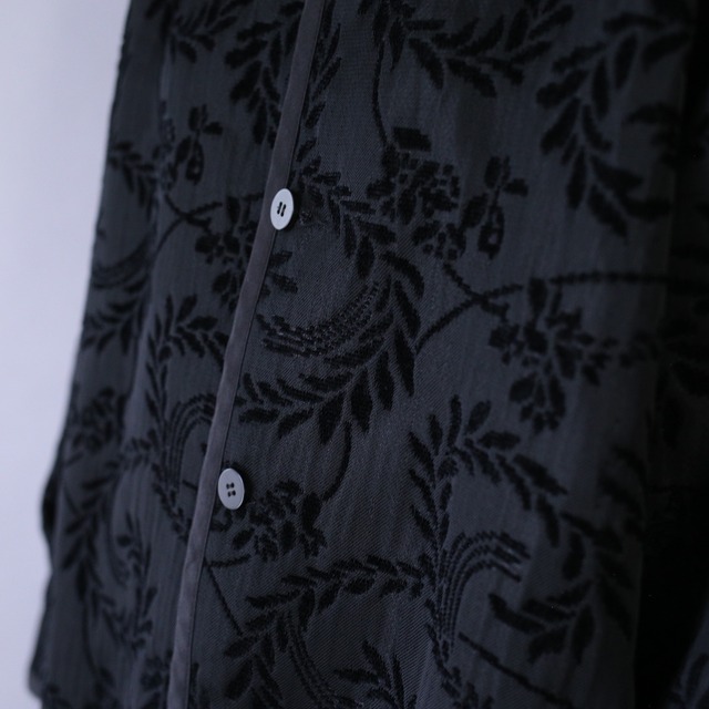 "black × purple" reversible design chenille weaving jacket