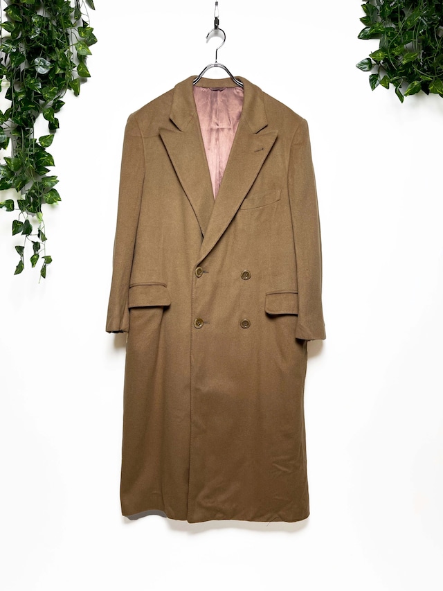 100% pure cashmere chesterfield coat