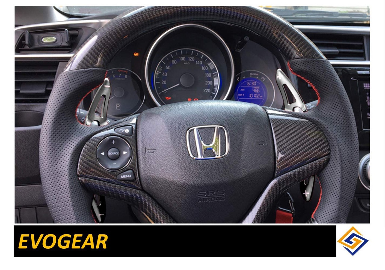 【E089】EVOGEAR 互換性/交換 HONDA ホンダ パドルシフトカバー N-ONE/N-WGN/Nbox SLASH/N-BOX &N-BOXカスタム JF1 JF2 JF3 JF4 /フィットGK3 GK4 GK5 GP5 GP6 /ヴェゼル RU1 RU3 RU4 /グレイス GM4 GM5 /シャトルGP7 GP8 /S660 JW5 (灰)