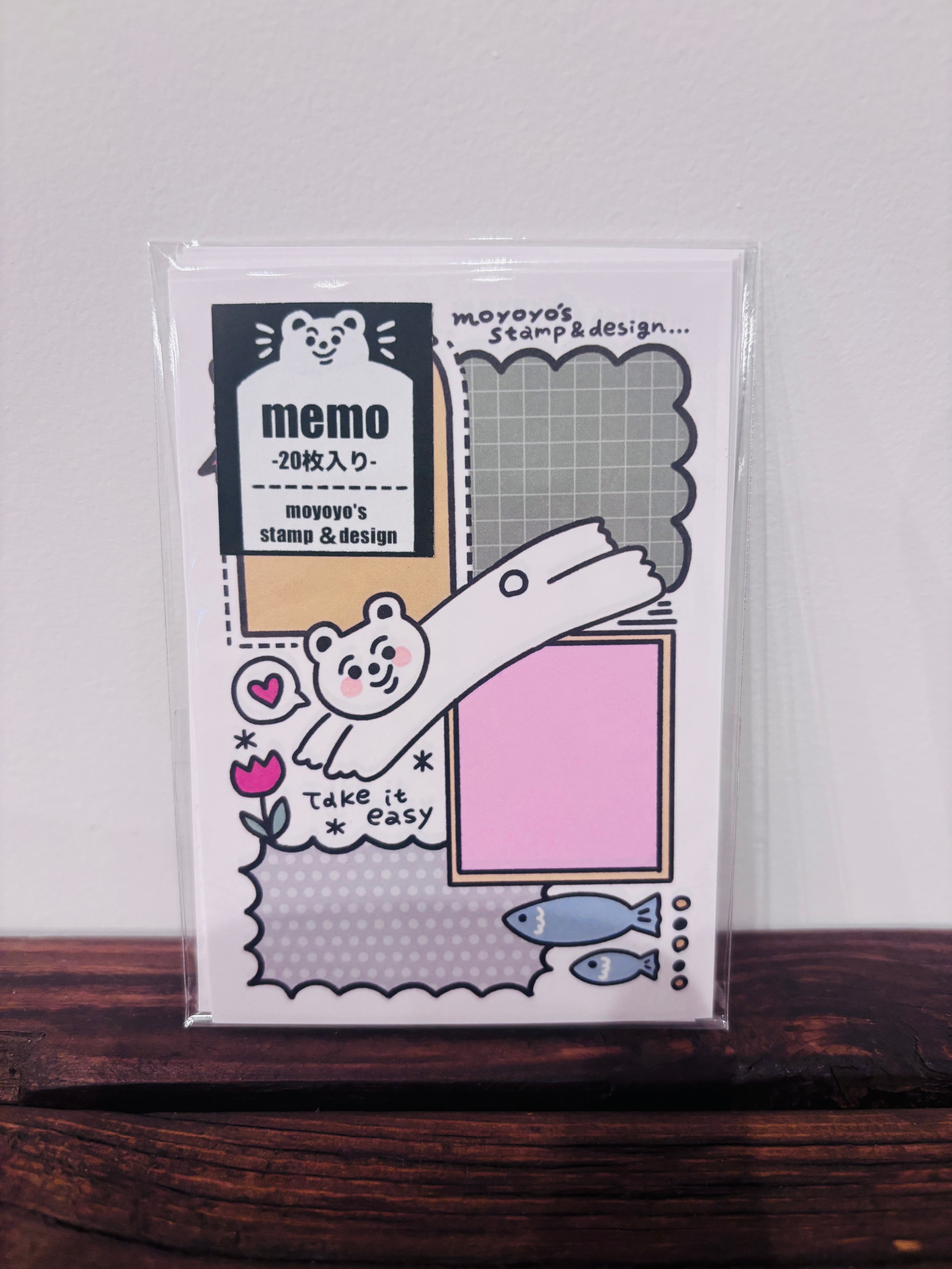 moyoyo's stamp&design Take it easy memo MY01
