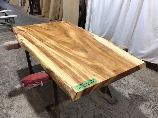 モンキーポッド9848　一枚板無垢 乾燥材　1610ｘ700-870ｘ63mm カウンター　センターテーブル　ダイニングテーブル
