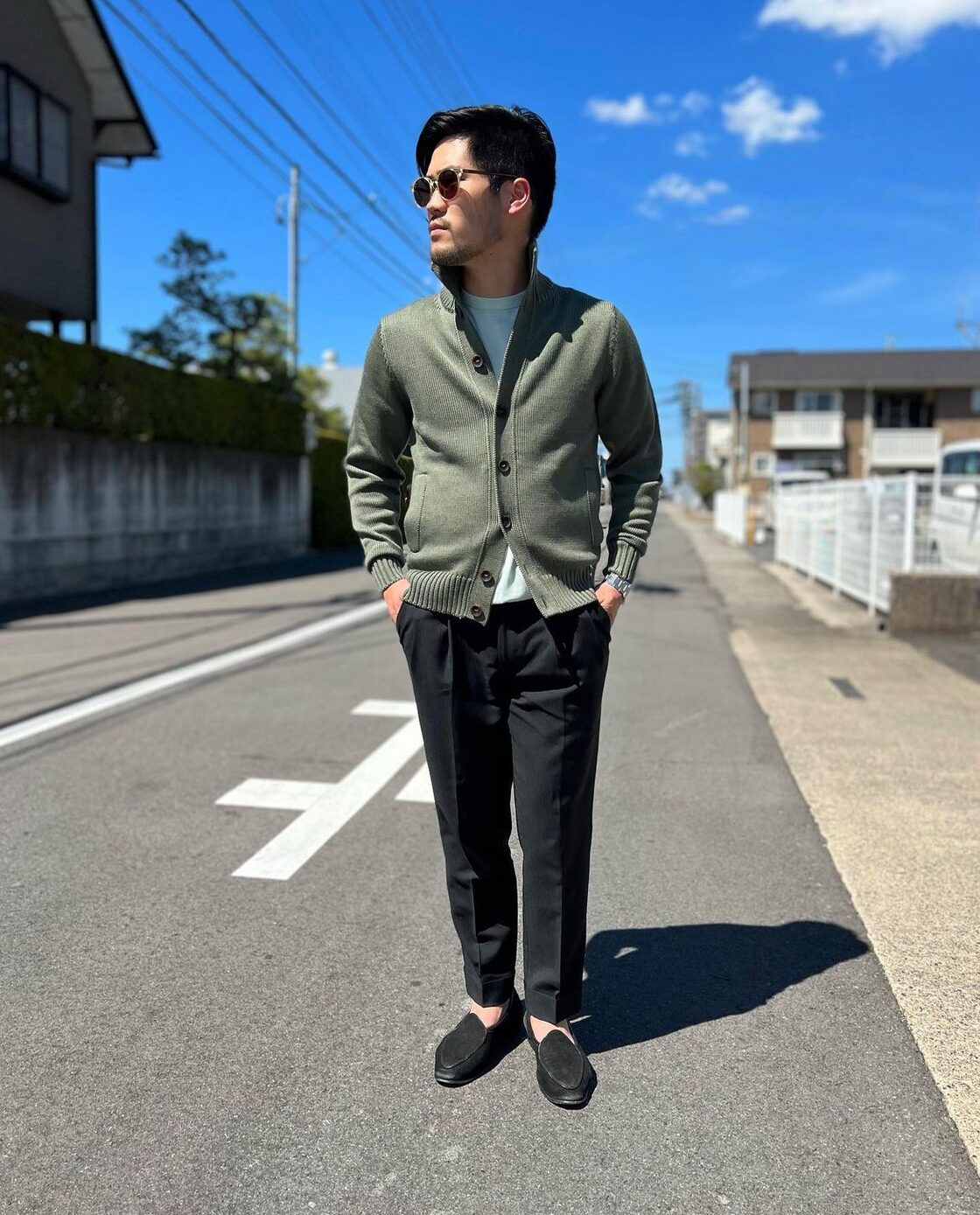 ZANONE（ザノーネ）CHIOTO（キョート）5ゲージ スタンドカラーニット 