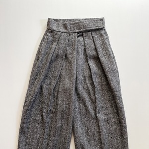 Tweed velcro pants (charcoal)