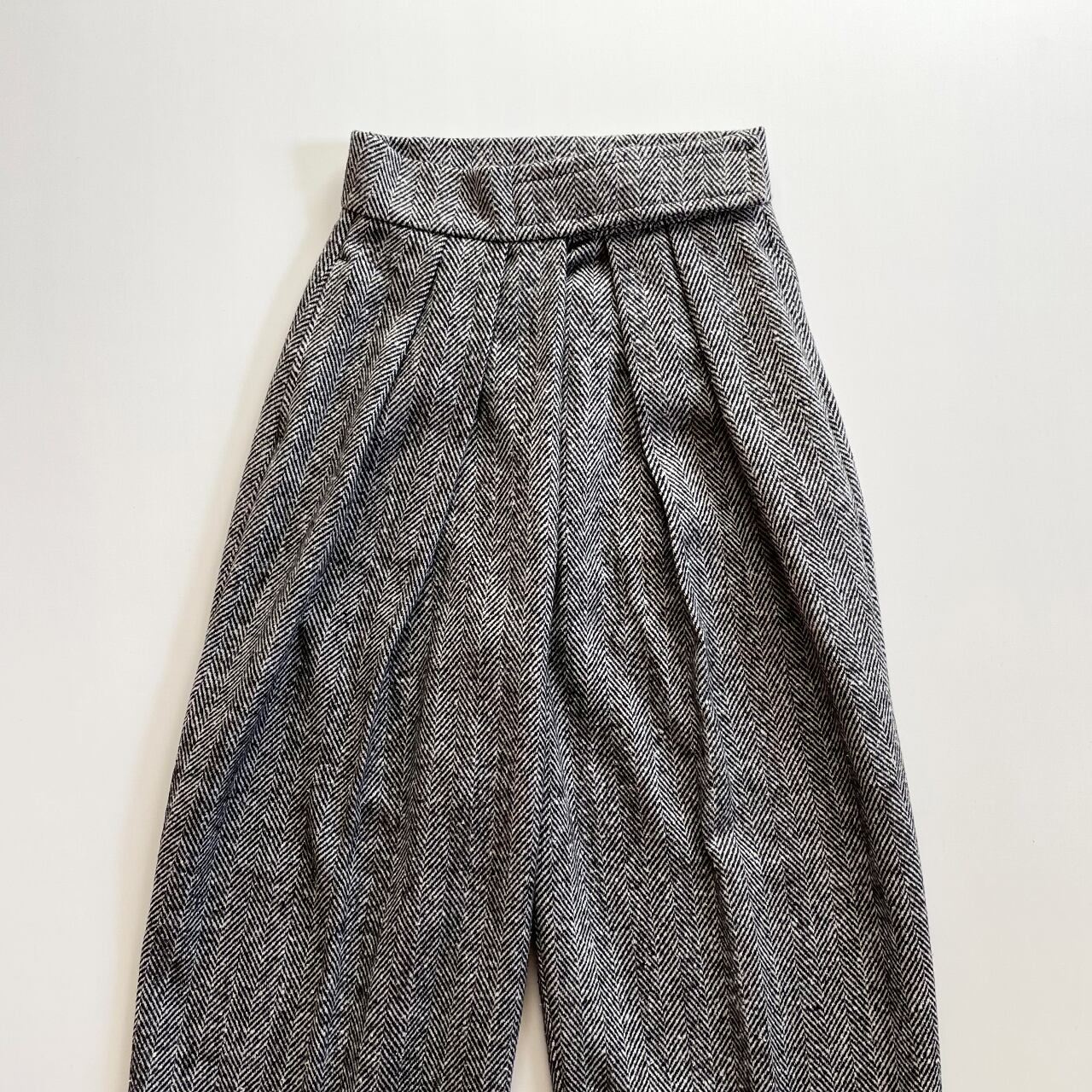 Tweed velcro pants (charcoal)