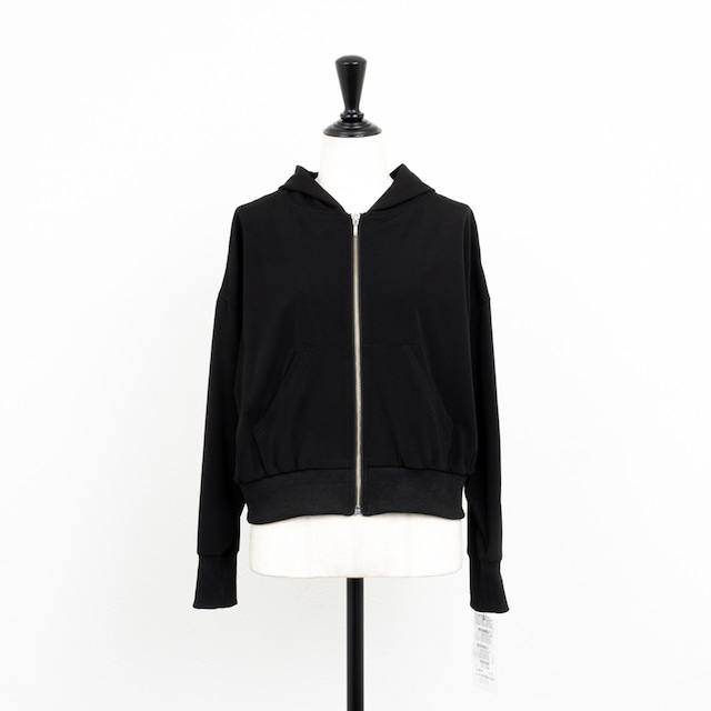【PRIORITY／プライオリティー】サイドテープショートパーカー（ブラック）