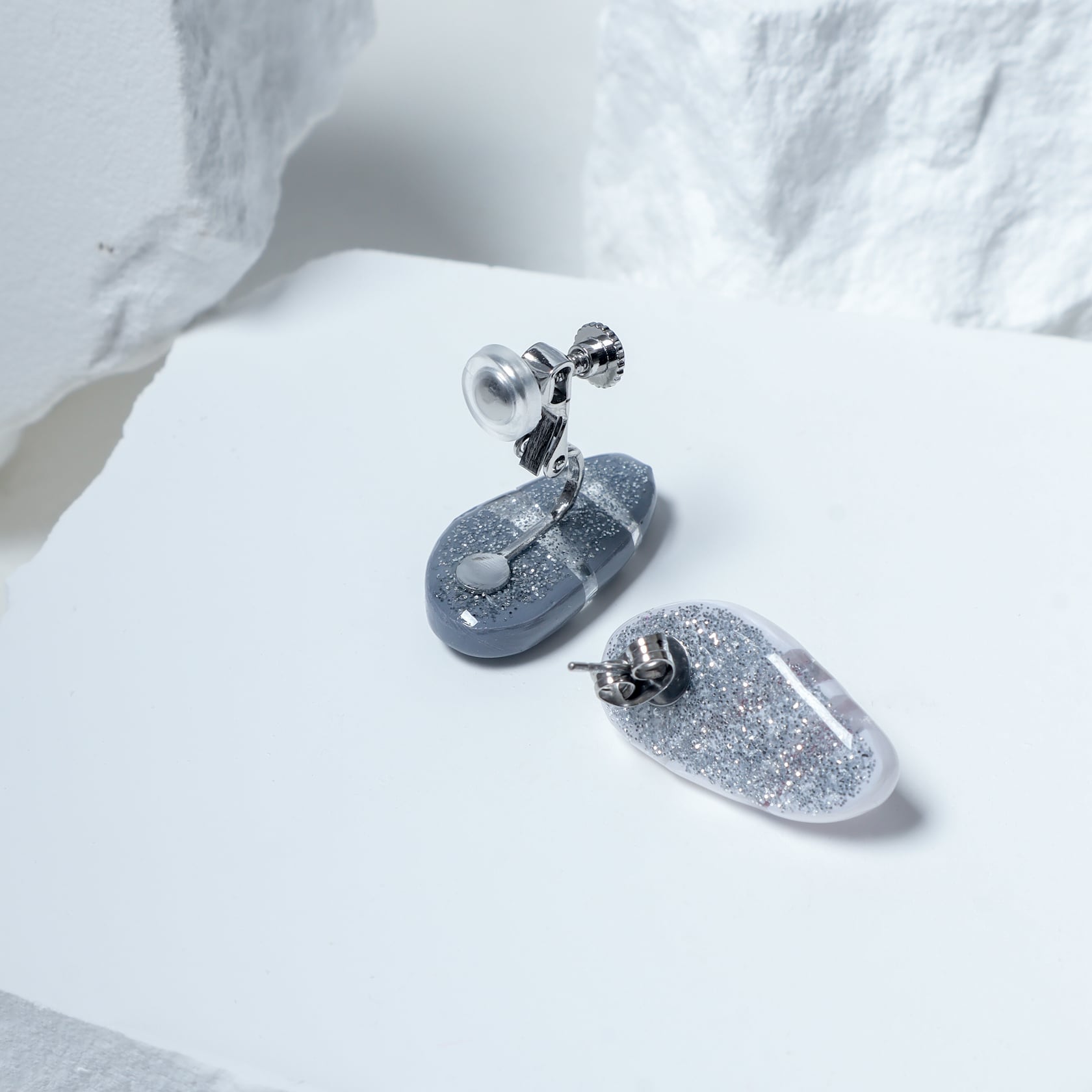 斜光 -shakou- 】イヤリング・ピアス | IROCHIKA ポリマークレイ