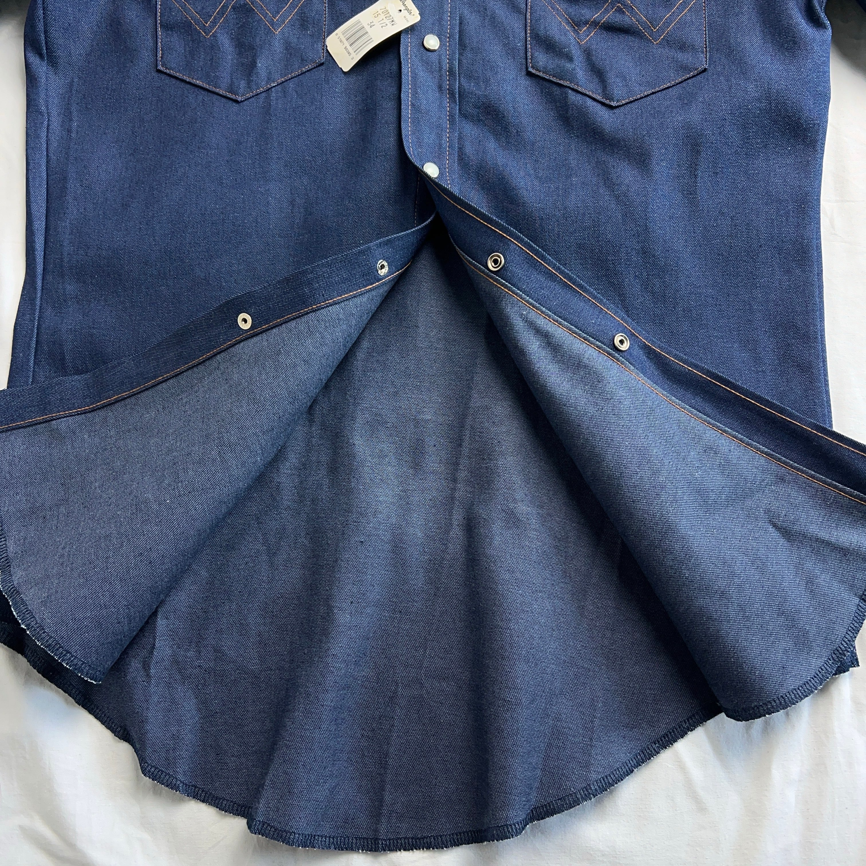 Dead Stock 80's~90's Wrangler 70127MW DENIM WESTERN SHIRT 80年代