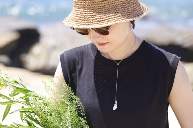 <Necklace> Drop Pearl Necklace