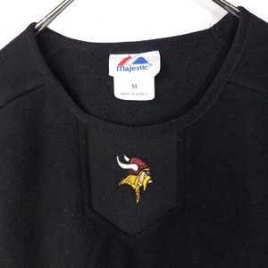 マジェスティック　NFL　フリース　トレーナー　プルオーバー　バイキングス　起毛