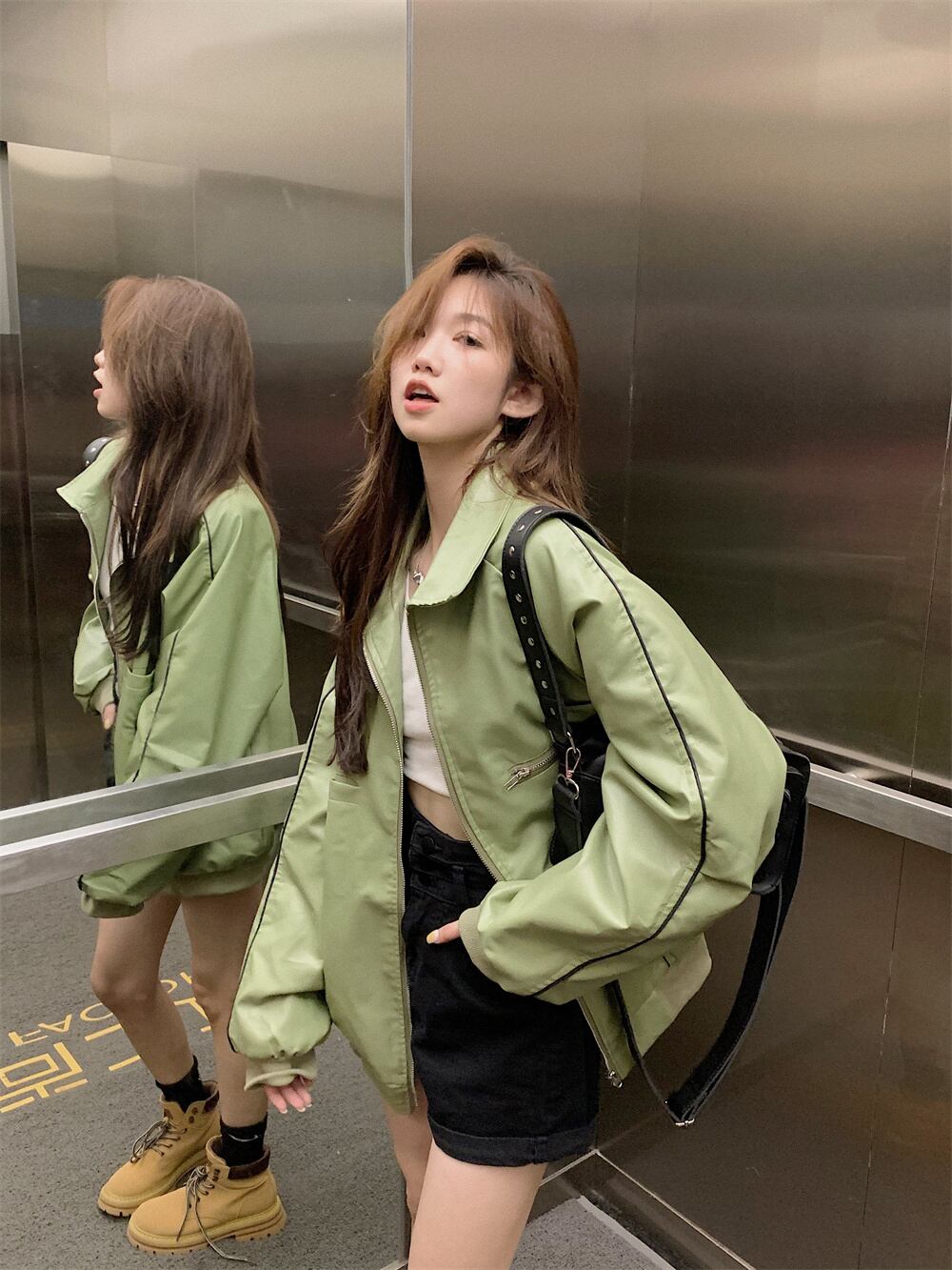 アウター ジャケット ブルゾン ジャンパー オーバーサイズ ミディアム