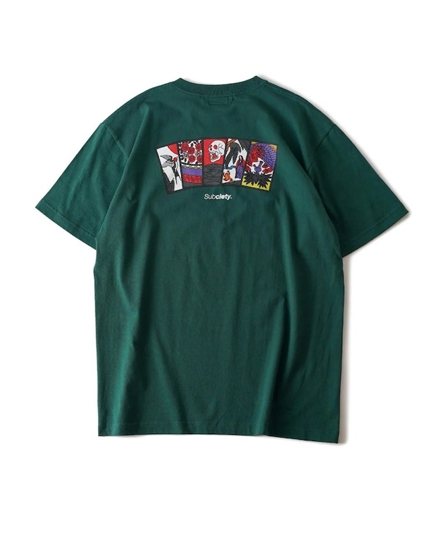 SUBCIETY / Five lights tee / Tシャツ / 半袖 / GREEN / 105-40663