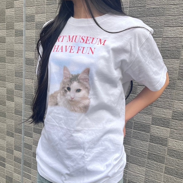【即納】猫フォトプリントTシャツ