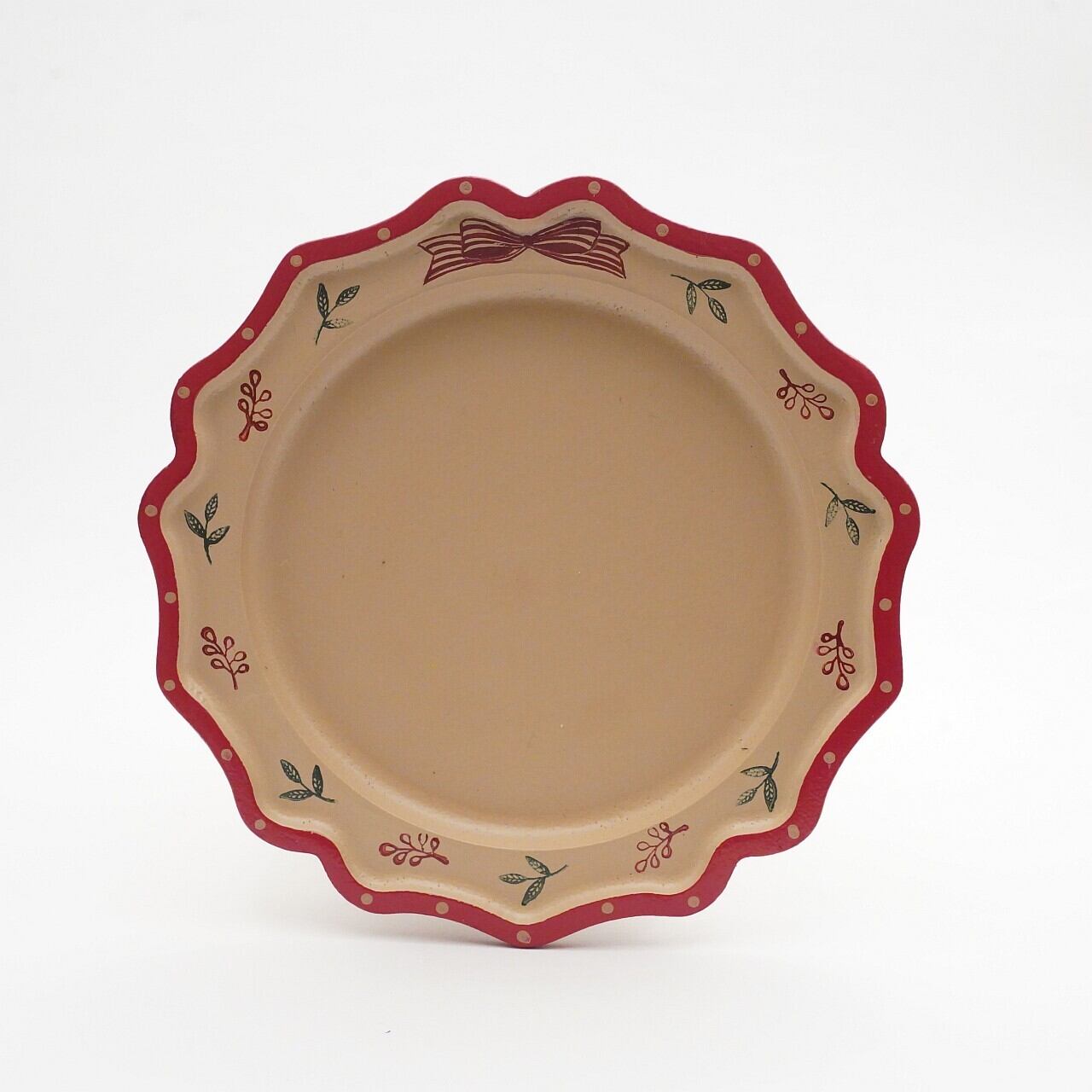 【寺嶋志乃】 漆の縁波皿A