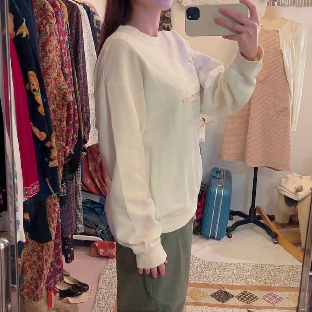 KOSHINO HIROKO / ivory cotton sweat