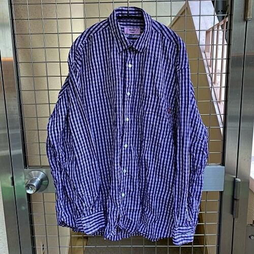 MARTINE ROSE マーティンローズ OVERSIZED CRINKZED SHIRT オーバーサイズクリンクルシャツ 20SS  サイズS【代官山11】 | ブランド古着Brooch powered by BASE