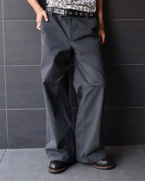 waist damege straight trousers