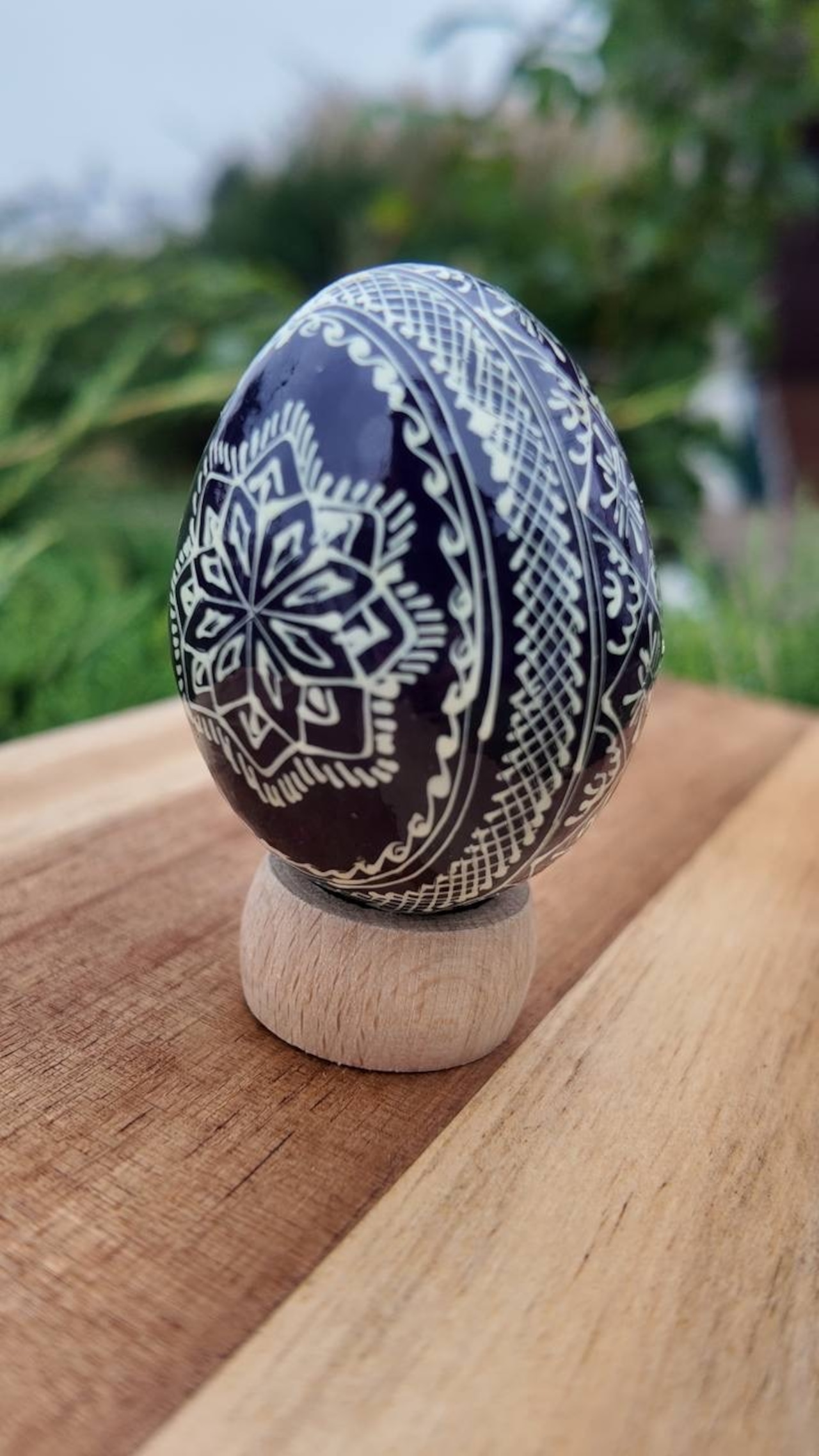 装飾用プィサンカ（イースターエッグ）with stand　コロミヤ博物館モデル - 6