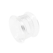 [PIAcollection] 透明ピアス ボディピアス 0g アクリル ダブルフレアアイレット クリア ネジ式 シークレットピアス ボディーピアス ボディピ ピアス 突起除去特別加工 dfacr4cL0g