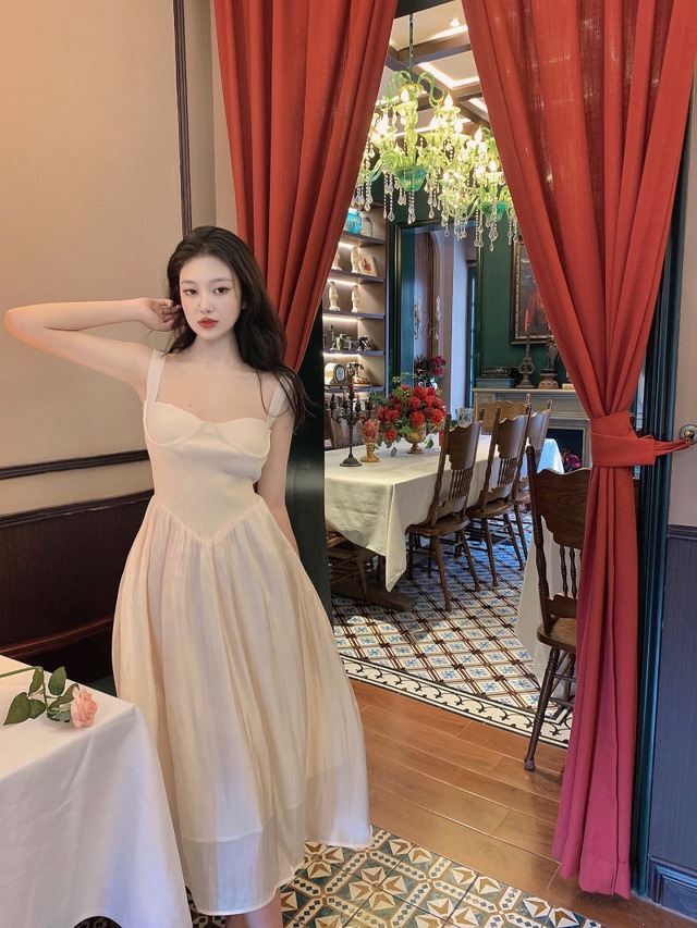 ドレス ニットスカート サマー ホワイト 夏物 ブラックストロベリース98306660611