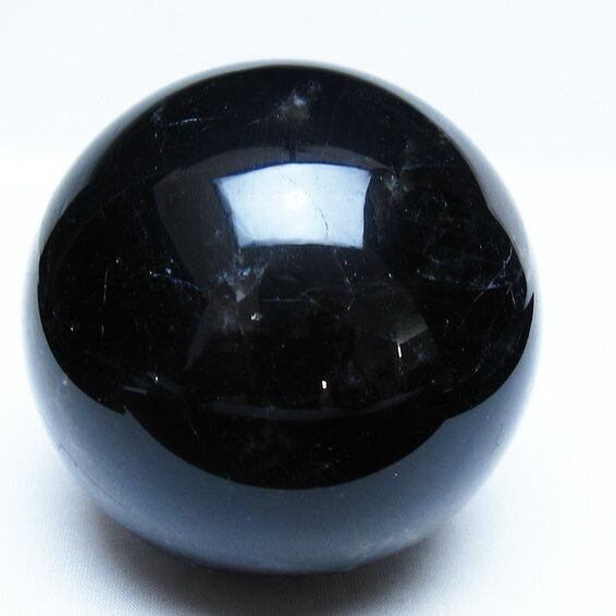 1.1Kg モリオン 黒水晶 丸玉 92mm スフィア 一点物 151-9369