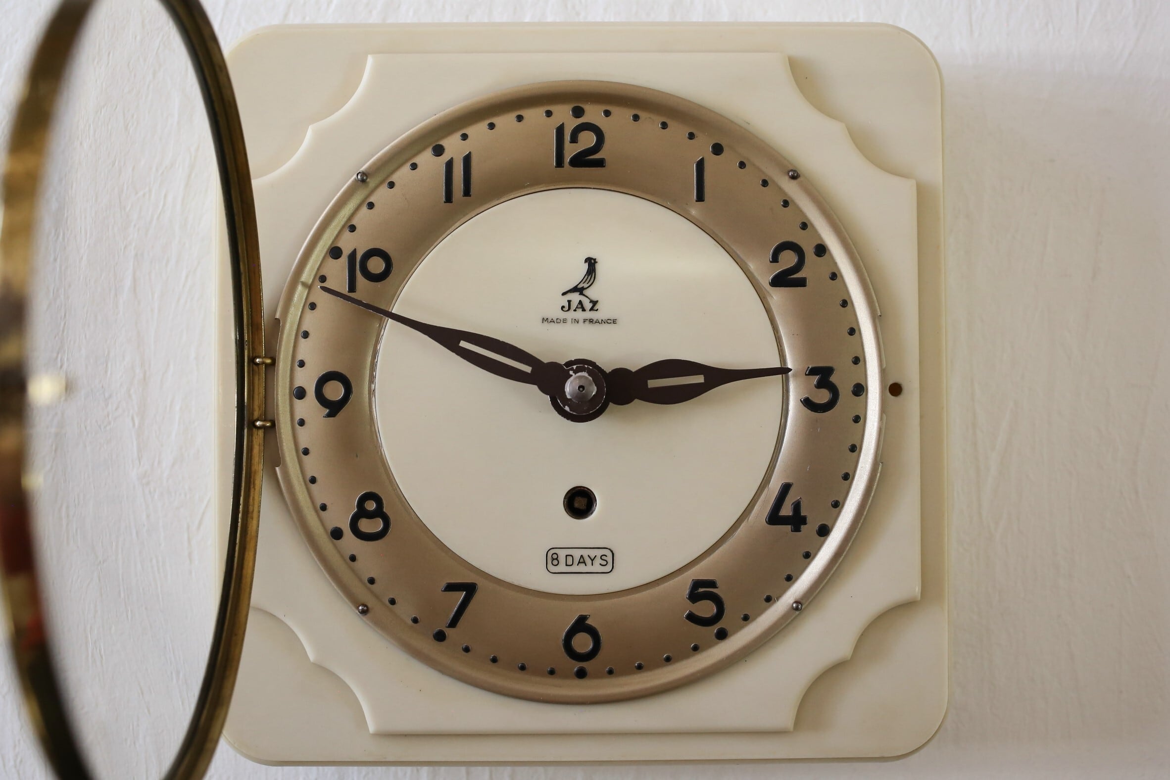 フランス アンティーク ヴィンテージ JAZ 壁掛け時計
