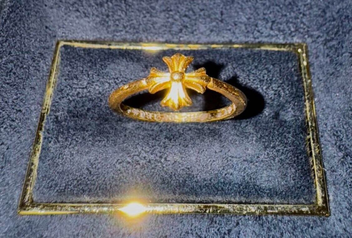 CHROME HEARTS CHROME HEARTS クロムハーツ 22K BUBBLGM PYRAMID PLS 