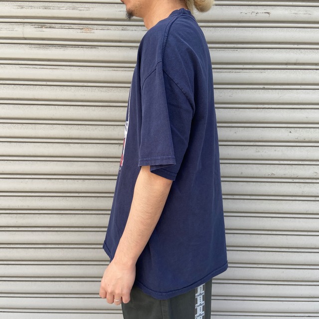 KERMIT  カーミット　キャラクターTシャツ　2002年　星条旗　ネイビー
