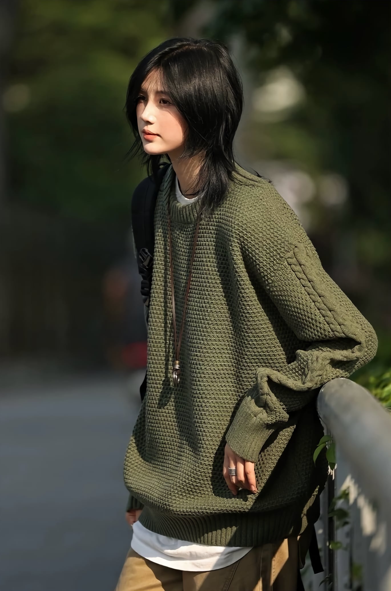メッシュプルオーバーニット / Mesh Pullover Knit