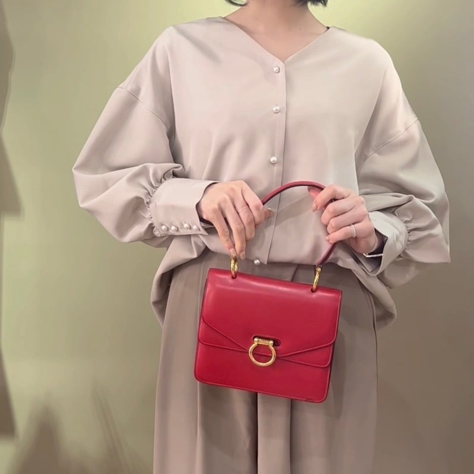 CELINE】2259 セリーヌヴィンテージ二重蓋 Wフラップ レザー