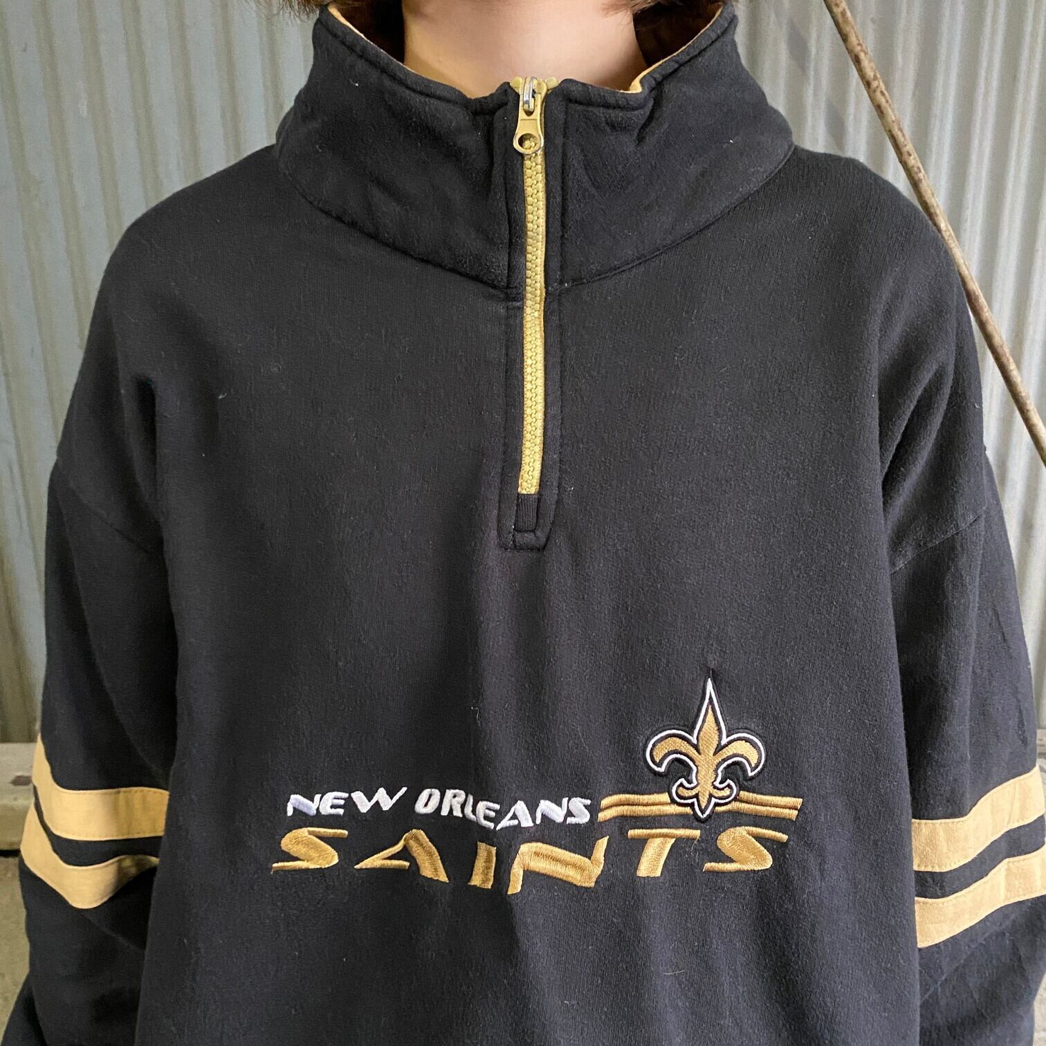 90年代 LOGO ATHLETIC NFL NEW ORLEANS SAINTS ニューオーリンズセインツ スウェットシャツ トレーナー USA製 メンズL ヴィンテージ /eaa305398