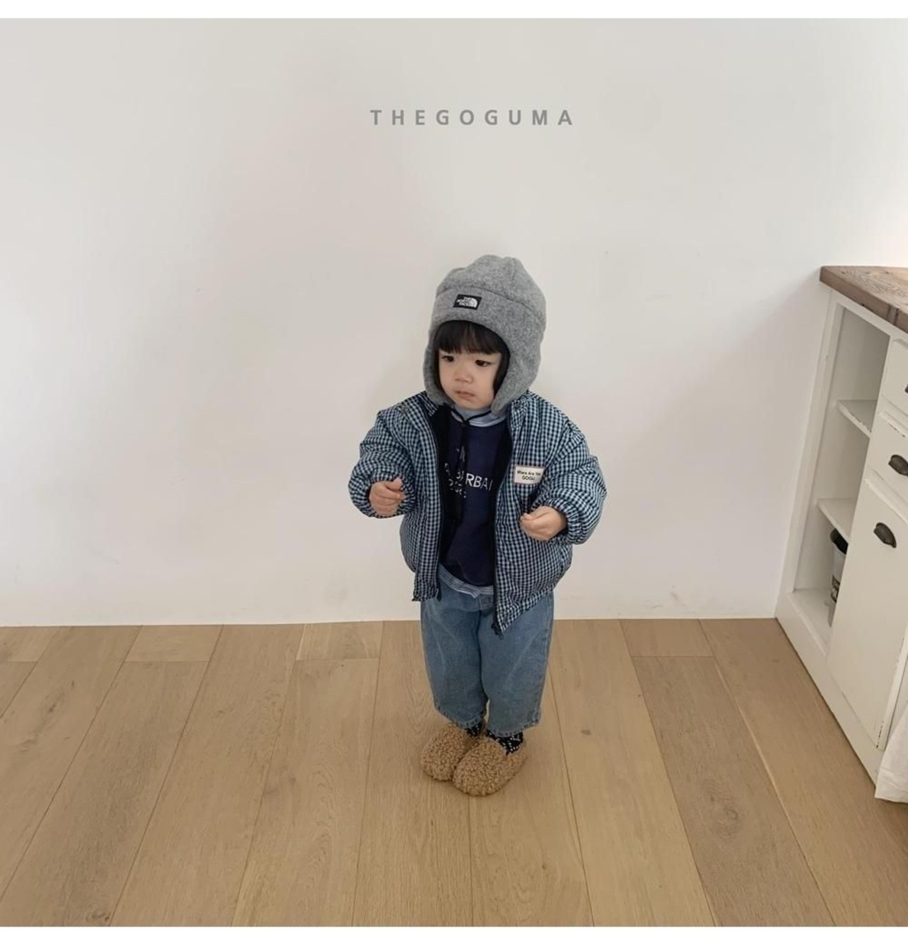 ザゴグマ / THE GOGUMA / チェックパディングジャンパー / 韓国子供服 / ジュニア / 26winter〖取寄〗*JS~JL*