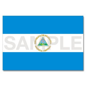 世界の国旗ポストカード ＜アメリカ＞ ニカラグア共和国 Flags of the world POST CARD ＜America＞ Republic of Nicaragua