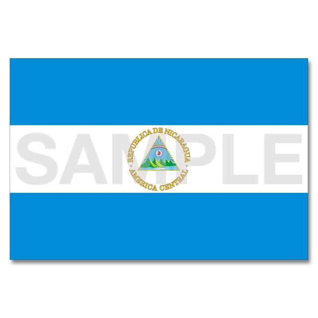 世界の国旗ポストカード ＜アメリカ＞ ニカラグア共和国 Flags of the world POST CARD ＜America＞ Republic of Nicaragua