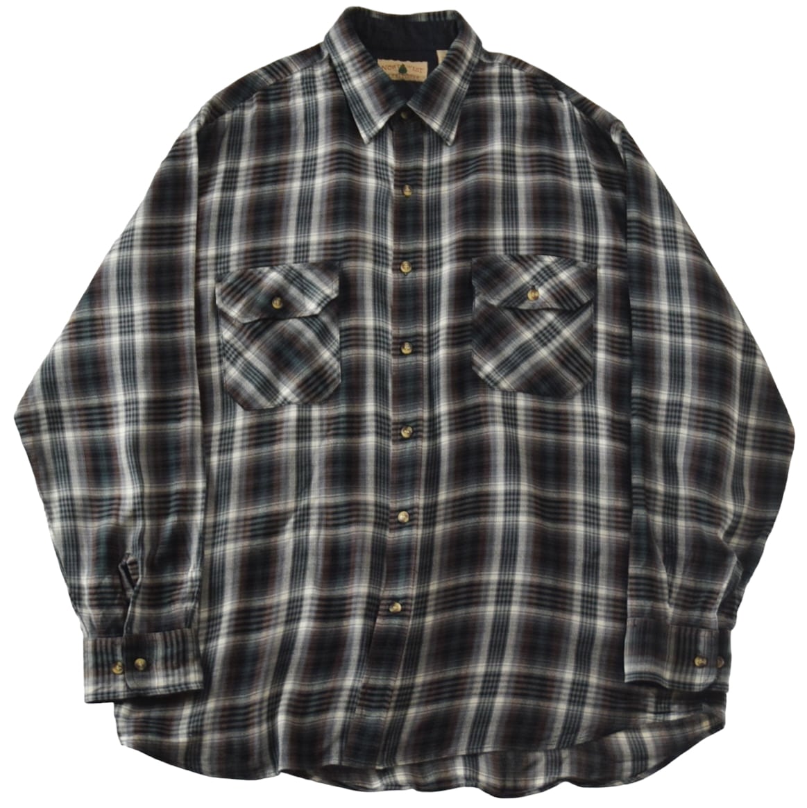 1990's Vintage Ombre Check Shirt / 90年代 ヴィンテージ オンブレ