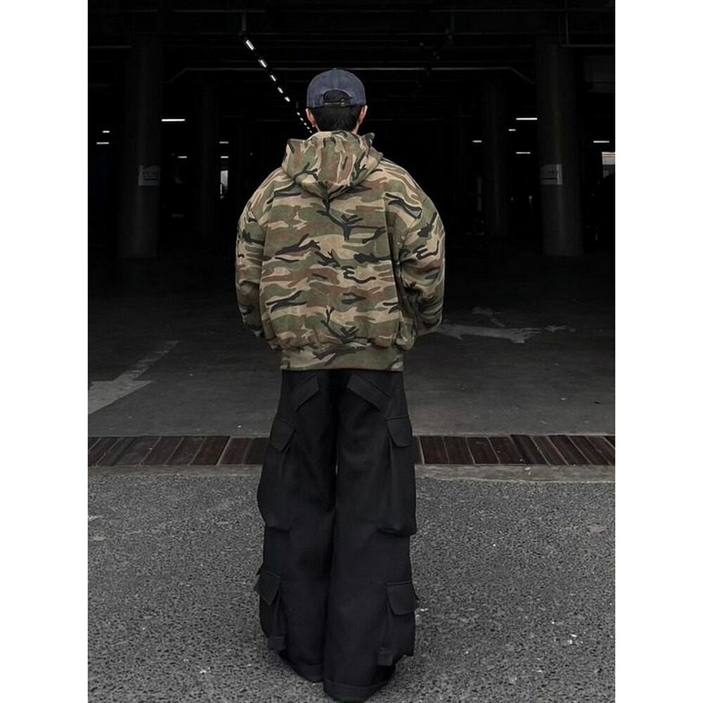 VINTAGE ストリート 迷彩ジップパーカー T2006 | wshot