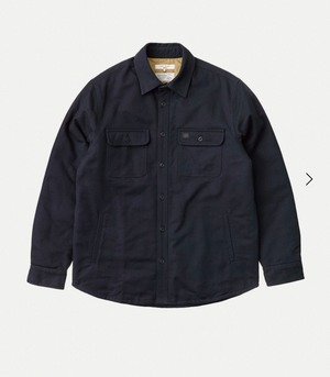 Nudie jeans ヌーディージーンズ  Glenn Padded Shirt Navy シャツジャケット　ネイビー