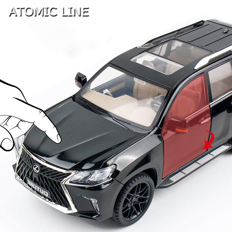 レクサス LX570 1/18 ミニカー 全2色 ライト点灯 エンジンサウンド