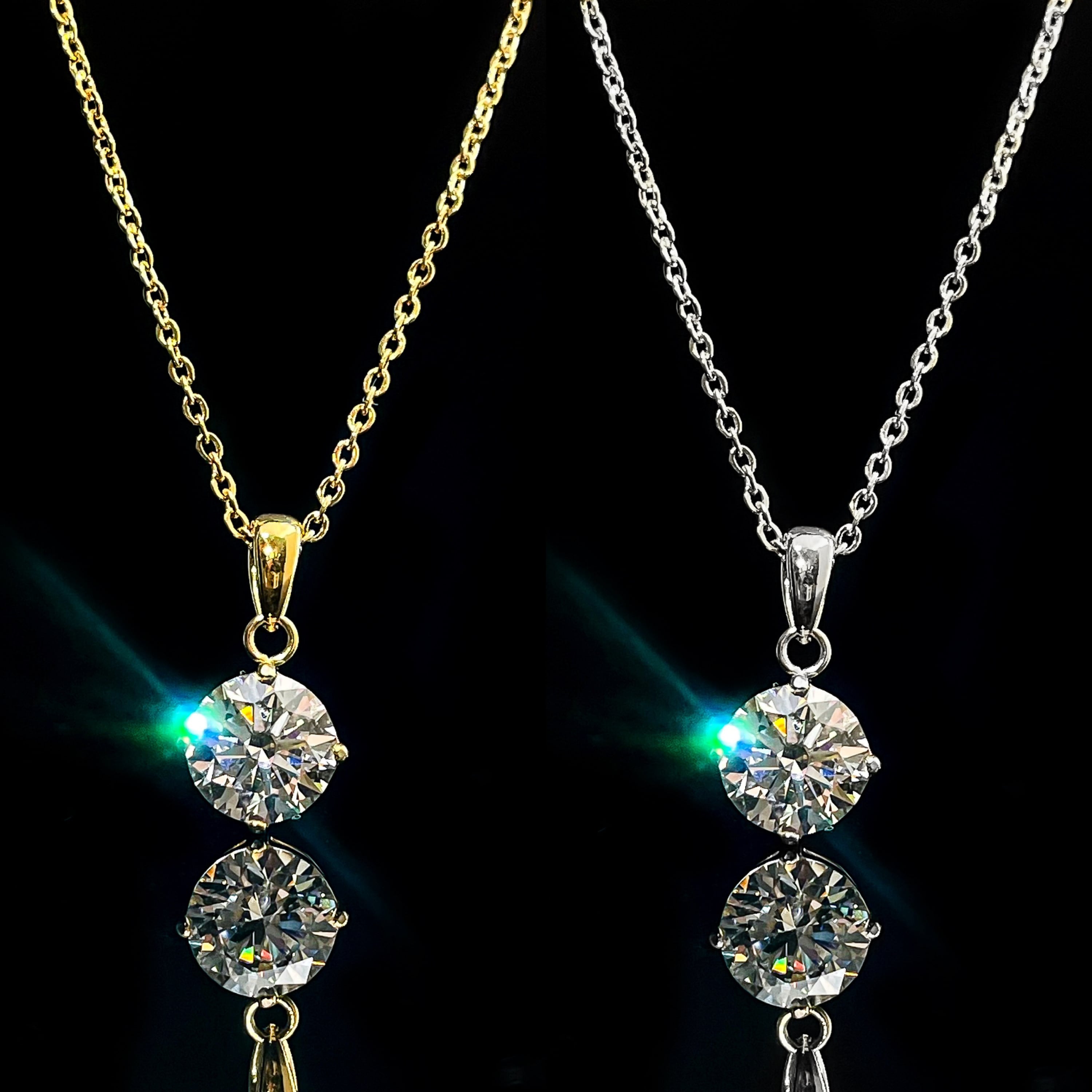 316L zirconia diamond necklace【5A等級】 | ✯Lucliss Jewelry✯