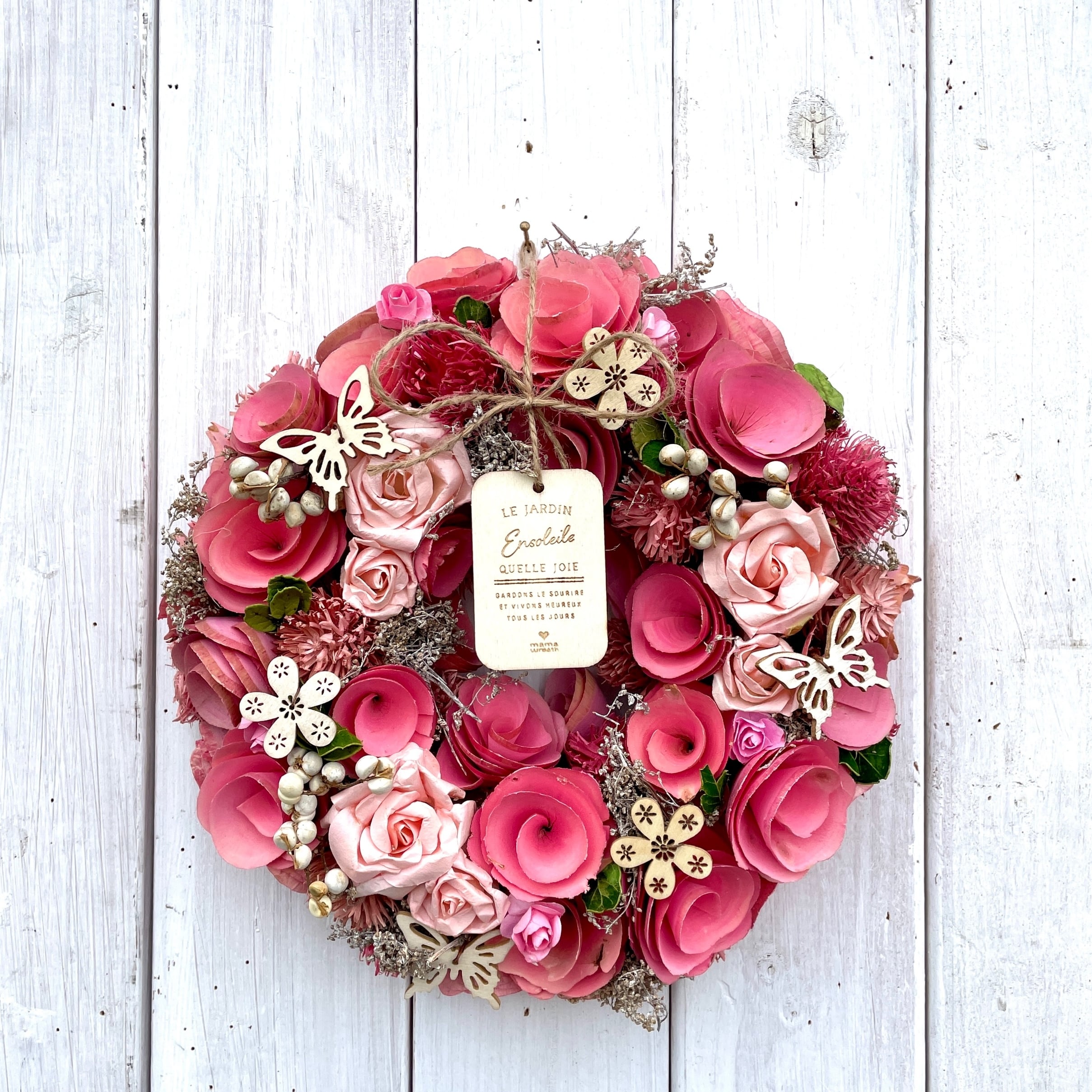 ついに再販開始 花 雑貨 1個特大サイズ 約59ｃｍリース 存在感 映えます 可愛いピンクに仕上げたドライフラワーを基調としたナチュラルリース 4742 送料無料 Golf Lesson Maru Com