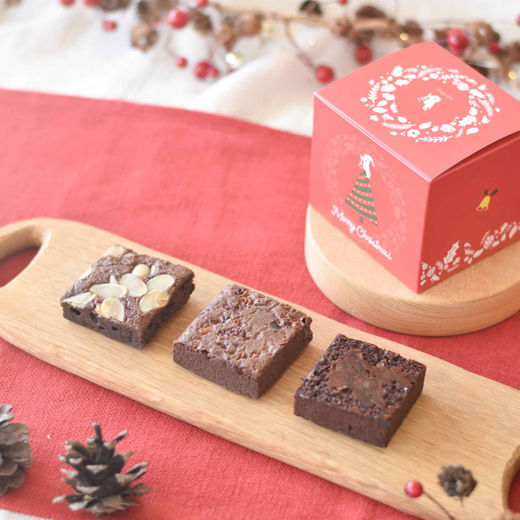 NEW☆Xmas3種のブラウニーボックス☆ | ホトトギスファーム 米粉の