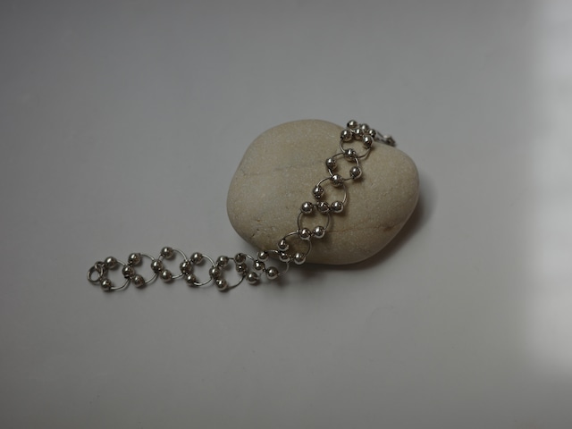 <vintage silver925>circle beads bracelet