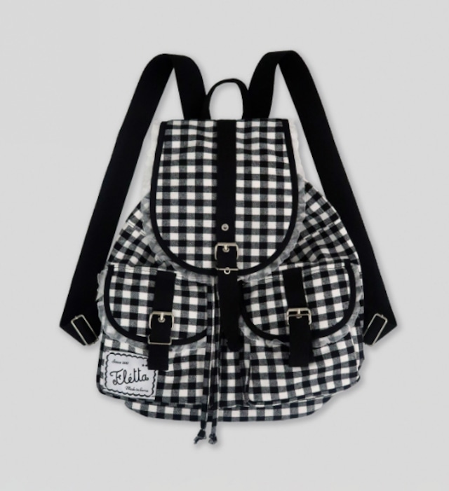 [flétta] flétta Check Lace Backpack 正規品 韓国ブランド 韓国通販 韓国代行 韓国ファッション  fletta フレタ 日本 店舗