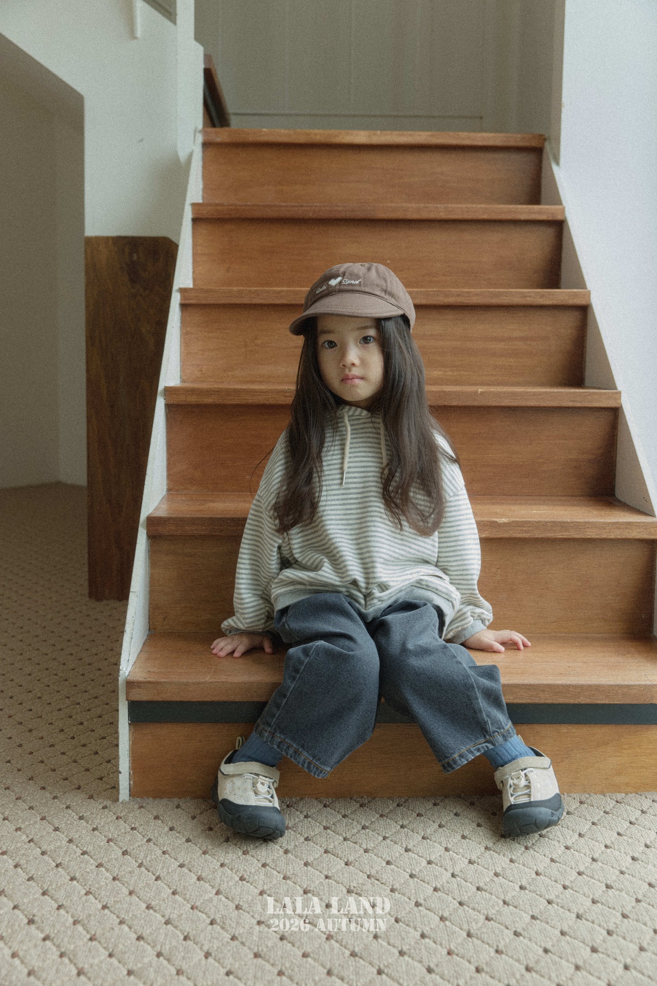 【取寄】LALALAND (Kids)モモフードT|秋服|韓国子供服| 26/SM